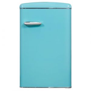 Exquisit Réfrigérateur rétro RKS120-V-H-160F 122 L, bleu pigeon (dmdk. nl, neuf)