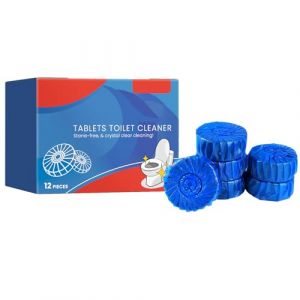KOAHDE Bloc de Nettoyage de Toilette,Toilettes Propres D&eacute;sodorisant,Bloc Sanitaire Bicolore,Blocs WC Eau Bleue,Blocs de Nettoyage pour Toilettes Bleu,Bloc de Toilette Encastr&eacute;,10PC (Rill Rock, neuf)
