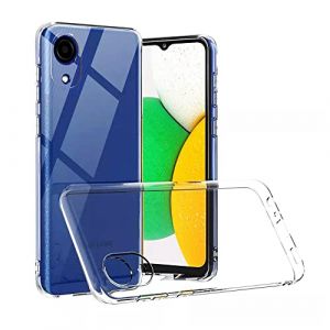 annaPrime Etui Coque Housse pour Samsung Galaxy A03 Core 6.5", Coque Silicone Gel UltraSlim et Ajustement Parfait Couleur Transparent (VCOMP, neuf)