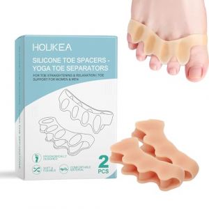 ZHITENG 2 Pièces Séparateur orteils, Silicone Séparateurs D'orteils Ecarteur Orteil Protection D'orteils Unisexe Toe Spacer, pour Éviter les Frottements Soulager la Pression (Taille Unique) (AZHITENG, neuf)