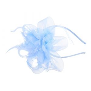 GANAZONO Fascinateur Plume pour Femme Clip et Bandeau L&eacute;ger Accessoire Mariage Bridal &Eacute;l&eacute;gant et Polyvalent Chapeau Vintage avec Voile pour C&eacute;r&eacute;monie et F&ecirc;te (JUNEE, neuf)