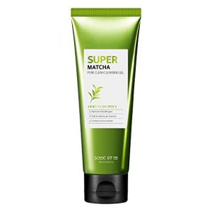 SOME BY MI Gel nettoyant Super Matcha Pore Clean - 3,38 oz, 100 ml - Fabriqu&eacute; &agrave; partir d'extraits de matcha pour peaux sensibles - Nettoyant quotidien doux pour le visage pour resserrer les pores (Premier Europe, neuf)