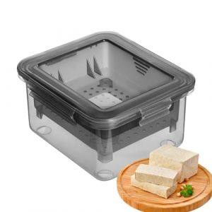 Presse-purée - Passe au lave-vaisselle - Presse à paneer avec bac d'égouttement - Presse alimentaire végétalienne - Sans odeur - Passe au lave-vaisselle pour de délicieux plats (spolert, neuf)