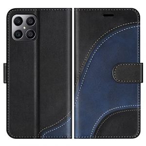 BoxTii Coque pour Huawei Honor X8 4G / Honor X30 i, Portefeuille Etui en Cuir PU, Magnétique Protection Housse Coque pour Huawei Honor X8 4G / Honor X30 i, Noir (BoxTii, neuf)
