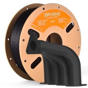 ERYONE Filament en fibre de carbone 1.75mm +/- 0.03mm, compatible avec la plupart des imprimantes 3D FDM, nylon PA12 CF noir, bobine de 800 g (Eryone Gold Store, neuf)