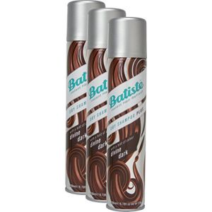 Lot de 3 shampoings secs Batiste Divine Dark de 200 ml chacun - Avec une touche de couleur pour cheveux bruns moyens et fonc&eacute;s - Frais pour tous les types de cheveux (Nikilko2017, neuf)