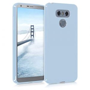 kwmobile Housse Compatible avec LG G6 Coque - Housse de t&eacute;l&eacute;phone Protection Souple en Silicone - Bleu Clair Mat (SX-Commerce, neuf)