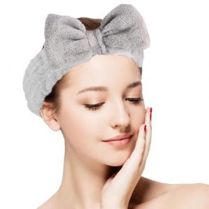 Serre-T&ecirc;te de Spa - Serre-T&ecirc;te &agrave; N&oelig;ud pour les Filles, le Lavage - Bandeau &Eacute;lastique pour Cheveux - Pour La Beaut&eacute; Le Maquillage Le Spa Le Yoga L'Entra&icirc;nement L'Exercice Le Fitness Et Le (The Merchant Lane, neuf)
