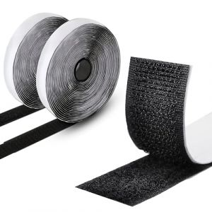 Armiz scratch autocollant double face 8m x 20mm, bande scratch adhésive Pour Bricolage et Organisation (Noir) (armiz, neuf)
