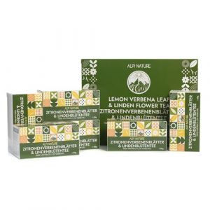 Alpi Nature Thé Verveine Citronnée et Fleurs de Tilleul Tisane, 120 Sachets de Thé, 120g Pack de 6 x 20 Sachets de 1g (Alpi-Trade, neuf)