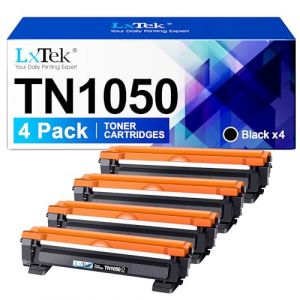 LxTek TN1050 Toner Compatible pour Brother TN-1050 TN1050 pour HL-1110 DCP-1510 DCP-1610W MFC-1910W HL-1112 HL-1210W HL-1212W DCP-1512 DCP-1612W MFC-1810 (Noir, 4-Pack) (ZANDA FREIBERGA, neuf)