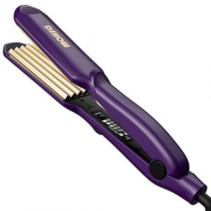 Fer a Gaufrer Les Cheveux DSHOW Céramique Fer à Boucler Hair Crimper Lisseur, Température Réglable, Arrêt Automatique (SS DSHOW, neuf)