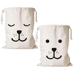 2 Pièces Sac à Linge Linge Sale,Machine à Laver Sac à Linge,Sac a Linge Sale Voyage,Grand Sale Tissu,Grande Capacité Pour Les Ménages De Plusieurs Personnes (60 x 48 cm) (XINSUO, neuf)