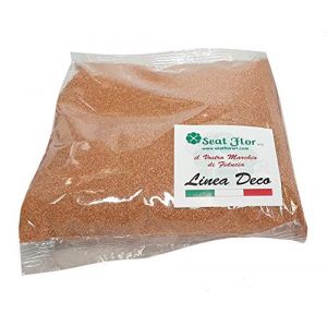 Seat Flor SRL® Sable coloré pour décoration de vases 0,5 mm Sac de 1 kg env. (25 couleurs disponibles) (Terre) (DECOMadeInItaly, neuf)