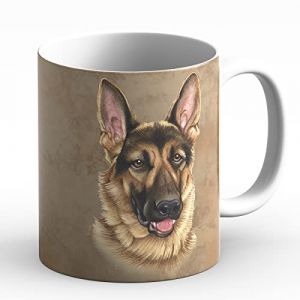 power gift BERGER ALLEMAND (B) - Tasse A Café Ou Pour Le The. Tasses Avec Motif De Chien et Chat. Votre Animal Prefrere – Parfait Pour Les Amouraux de Animaux. Mug En Céramique. (power gift, neuf)
