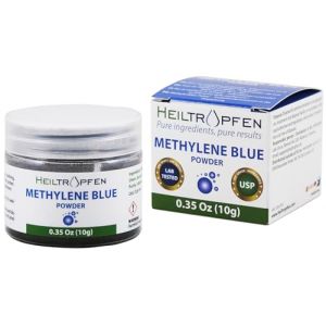 Poudre de bleu de m&eacute;thyl&egrave;ne 10 g | Ultra haute puret&eacute; | Ingr&eacute;dients de qualit&eacute; pharmaceutique USP - Test&eacute;s par des tiers | Sans formald&eacute;hyde | Cuill&egrave;re incluse | Heiltropfen&reg; (Heiltropfen Lab d.o.o., neuf)
