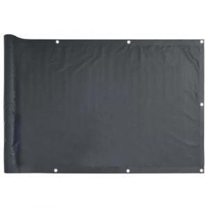 vidaXL Ecran de Balcon Brise-Vue Brise-Vent Store de Jardin Ecran de Protection Ecran d'Intimité Extérieur Anthracite 90x500 cm Tissu Oxford (vidaXL FR, neuf)