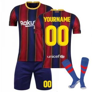 HGWOPGASD Barca Maillot De Foot Ensemble Foot Enfant Maillot Enfant De Foot Retro Soccer Jersey, 10 Maillot Classique, Ensemble Enfant Et Adultes, Maillot De Foot pour Enfants Maillot Barcelone A01 (HGWOPGASD, neuf)