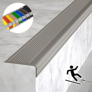 Int&eacute;rieur Ext&eacute;rieur Antid&eacute;rapant Nez De Marche Profil&eacute; D'escalier, Nez De Marche Escalier Protection D'angles De Rebords, auto-adh&eacute;sif Ignifuge le caoutchouc Profil&eacute; De Marches D'escalier,imperm&eacute;able. (yaoyaomgsh, neuf)