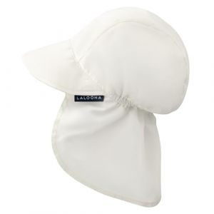 LaLoona Casquette Bebe UV 80+ avec Prot&egrave;ge-Nuque, Chapeau B&eacute;b&eacute; &Eacute;t&eacute; avec Visi&egrave;re et Protection Anti UV, Respirant, Test&eacute; OEKOTEX Standard 100, Unisexe (FR/ES, Num&eacute;rique, 46, 49, Blanc) (babyartikel-de, neuf)