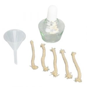 Lampe &agrave; Alcool de 150 Ml, Lampe d'Alcool 150 Ml de Laboratoire de Laboratoire Bunsen Lampe &agrave; Alcool Bouteille de Chauffage de Laboratoire avec 5 M&egrave;ches de Remplacement et 1 (tanzqioo, neuf)