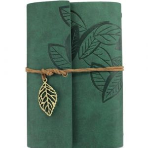 JJiaoLinin Carnet de Notes, Carnet De Voyage A5 Journal Intime Carnet De Notes Vintage en Cuir avec Pages Vierges Carnet de Notes Rechargeable en Cuir pour Fille et Gar&ccedil;on Femmes Hommes, Vert Fonc&eacute; (Xinyujiaolonglingkejiyouxiangongsi, neuf)