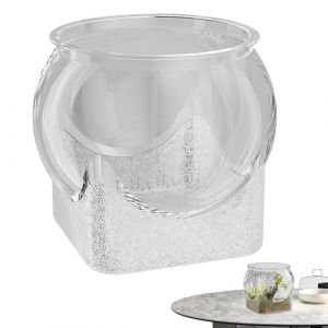 Vase à poissons, vase transparent Betta, petits aquariums pour tortues de poisson, vase à fleurs comme centre de table, aquarium de table pour poissons combattants et tortues comme tableau noir (kafa forest, neuf)