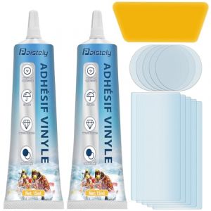 Kit Réparation Piscine, Kit Réparation Spa Gonflable, Kits Entretien Spa Étanche et Transparent, pour Matelas Pneumatiques, Structures Gonflables, Matériaux en EVA (15ML*2) (Rmoletty, neuf)