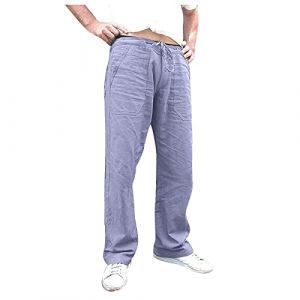 LAOLUO Pantalon Baroudeur Homme Pantalon Marron Clair Homme Bas De Survetement Noir Pantalon Velour Beige Homme Pantalon Homme Camel Pantalons De Survetement Cargo Pantalon Noir Jogging Pastel Homme (ZSEGEDN, neuf)