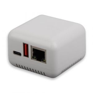 Dpofirs Serveur d'impression Réseau USB 2.0, Serveur de Partage d'impression LAN pour Imprimantes USB, Adaptateur de Serveur d'impression D'ordinateur pour iOS, Wins XP, Android, Type C, (Dpofirs, neuf)