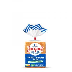 JACQUET - Pain de mie complet sans sucre ajout&eacute; - 550g - Id&eacute;al pour le petit d&eacute;jeuner - Lot De 4 - Vendu Par Lot (La Famille &agrave; Table! - LF&agrave;T!, neuf)
