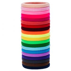 20 Pi&egrave;ces Grande Cravates de Cheveux &Eacute;lastiques en Coton Stretch Corde de Bandes &Eacute;lastiques Porte-Queue pour Cheveux Grosse Poils Lourds et Boucl&eacute;s (Multicolor) (Xipshown, neuf)