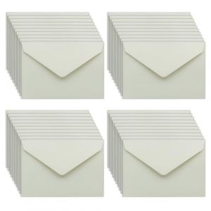 UMCHU 40 Pi&egrave;ces C6 Enveloppe Petit Format,Mini papier kraft Enveloppes,enveloppes classiques,pour cartes de v&oelig;ux, cartes d'invitation(Beige) (XINGSUI, neuf)