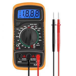 Voltmètre numérique, 2000 Comptes Multimètre, Testeur Electrique Professionnel Avec Écran LCD, Multimètre Digital, Ampèremètre, Ohmmètre, pour Mesure La Tension AC/DC, Resistance, Diode (HYINGBHH, neuf)