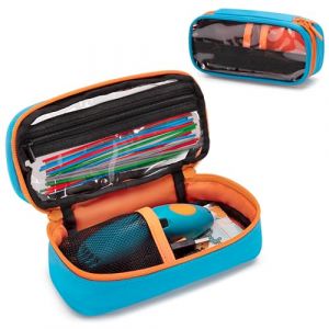 Yarwo Étui pour Stylo d'impression 3D Compatible avec 3Doodler Start, SCRIB3D P1 Stylo d'impression 3D, étui de Transport pour Les recharges de Filament d'imprimante 3D Chargeur Micro-USB (KUNBO EU, neuf)