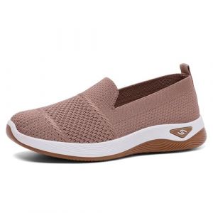 Chaussures Orthopédiques Femme - Basket de Marche Mode et Sport Respirant Confort Chic Leger Chaussures sans Lacets Femme à Motifs Floraux Orthopédique Basket sans Lacet (ZAOOON, neuf)