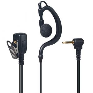 YNIBST 2.5 mm Connecteur Oreillette Mono PTT pour Talkie-Walkie, Casque en Forme de G, Compatible avec Motorola Talkabout TLKR T62, T82, T82 Extreme, T92 H2O Radios Bidirectionnelles (YNIBST-Direct EU, neuf)