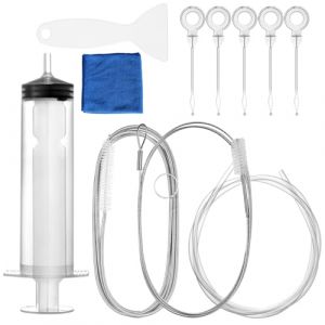 Furuising 11 Pièce Drague de Vidange Réfrigérateur, Kit Nettoyage Frigo, Kit de Vidange et de Nettoyage du Réfrigérateur, D'Outil De Nettoyage De Réfrigérateur avec Grattoir Tuyau Seringue (Furuising, neuf)