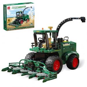 TYCOLE Jeu de Construction Tracteur Agricole avec Moissonneuse, Maquette Véhicule Ferme, Cadeau Créatif pour Enfants, Garçons et Filles 8-14 Ans (TaiGaoLe Toys, neuf)