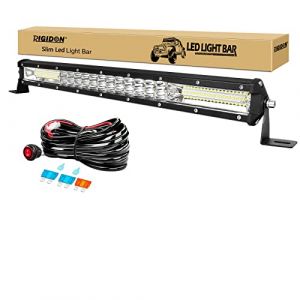 RIGIDON 20 Pouces 50 cm 180W barre de Led 4x4, avec 12v faisceau de c&acirc;blage kit, Barre d'&eacute;clairage led, Barre lumineuse led pour offroad Voiture camions Tracteur SUV UTE ATV, Flood Spot Combo, 6000K (Sanyue-EU, neuf)
