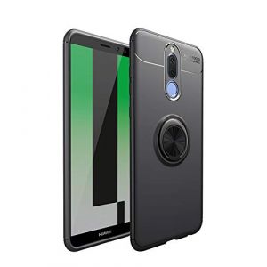 Coque Huawei Mate 10 Lite avec Anneau Kickstand,Etui Giratoire Pivotant &agrave; 360 Degr&eacute;s Premium Silicone Soft TPU Gel Couverture [Travailler avec Magnetic Car Mount] pour Huawei Mate 10 Lite -Noir (mhhq, neuf)