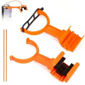 MidingChai Brosse Chaine Moto, Kit Nettoyage Chaine Moto, Kit Nettoyage et Graissage Chaîne Velo avec Support Aérosol, Brosse Nettoyage pour Chaînes 428/520/525/530 (HANYU-EU, neuf)