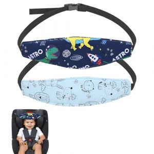 Cale Tete Enfant Voiture pour Si&egrave;ges Auto, 2 Pi&egrave;ces Repose Tete Voiture Enfant,Appuie Tete Voiture,Cale Tete B&eacute;b&eacute; Serre-T&ecirc;te Pour Si&egrave;ge Auto, Bandeau pour Voyage, Protection Du Cou Epaules (AMAAL ABD LIMITED, neuf)