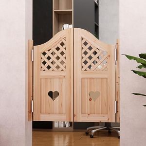 Porte Saloon Portes Battantes de Saloon Vintage Portes de Caf&eacute;, Porte Western &agrave; Loquet en bois Non Peint pour Porche Int&eacute;rieur, Portes de Salon de Caf&eacute; Robustes avec Charni&egrave;res en M&eacute;tal ( Size : W75xH (miermimaoyi, neuf)