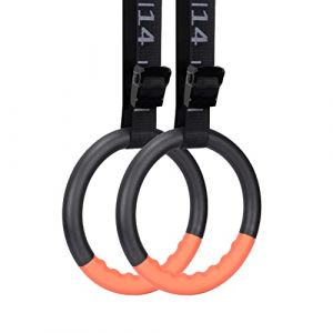 BOOSTEADY Set d'Anneaux de Gymnastique Professionnels - Anneaux Olympiques avec 4,6m Sangle en Nylon Réglable, Anneaux Traction ABS Antidérapant pour Ringe Gym Intérieur & Extérieur (Jusqu'à 1200 lbs) (Boosteady, neuf)