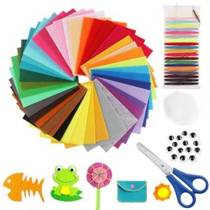 YFPOPONE Lot de 40 feuilles de feutre de bricolage, 20 x 15 cm, avec 21 couleurs, planche à coudre, plaques de feutre pour bricolage, artisanat, couture, tissu non tissé, plaques de feutre, artisanat (YOUFeng, neuf)