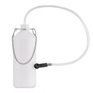 TONZACK Bouteille de Purge 1L, Bouteille de récupération de Liquide de Frein, réservoir de Liquide de Frein pour la récupération du Liquide de Frein avec Tuyau de 60 cm et Adaptateur en Caoutchouc (TONZACK, neuf)
