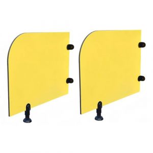 Cloison D'urinoir De Dessin Anim&eacute; Pour Enfants, Cloison De Toilette Pour &eacute;cran D'urinoir, S&eacute;parateur D'urinoir De Confidentialit&eacute;, &eacute;paisseur 12 Mm, Pour &eacute;col (2 pi&egrave;ces, jaune, 60&times;60cm（23.6&times;23.6in）) (ZHWFDC, neuf)