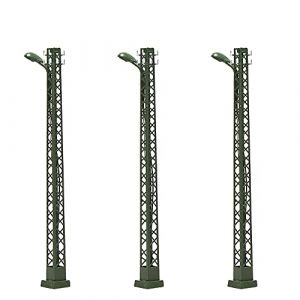 Evemodel Lot de 3 lampadaires en treillis pour poteau de tourisme - Mod&egrave;le 1 : 160 (evemodeluk, neuf)