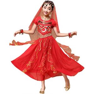 Astage Déguisement Indien Bollywood Oriental Costume Carnaval Halloween Rotsmall (Dance voice, neuf)